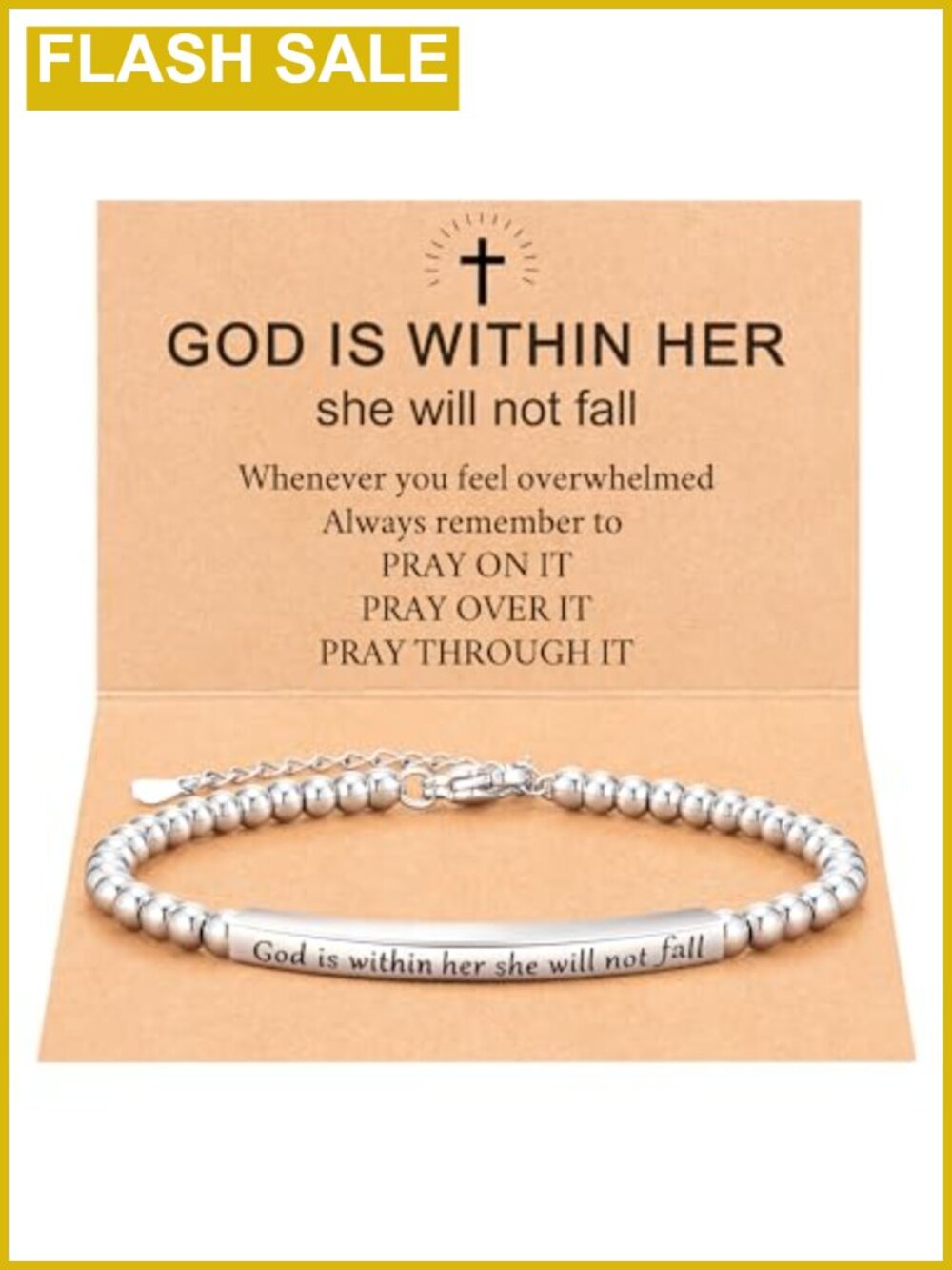 Bible Verse Charm Bracelet Inspirational Christian Gift for Her